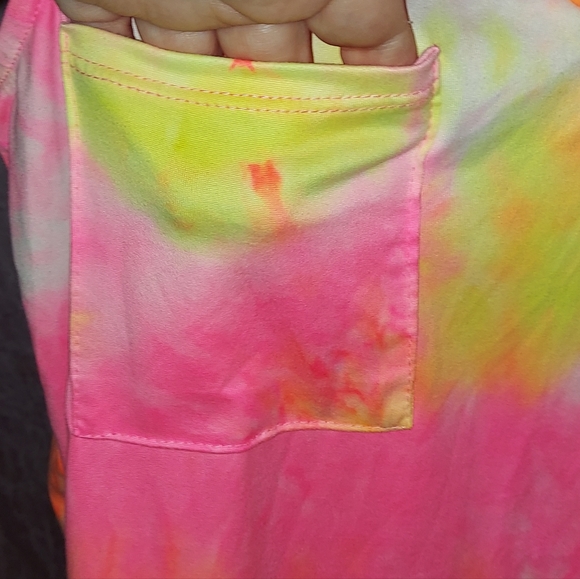 Womans White Birch Tye Dye Tank Top in size Medium Made in Mexico - Picture 2 of 4